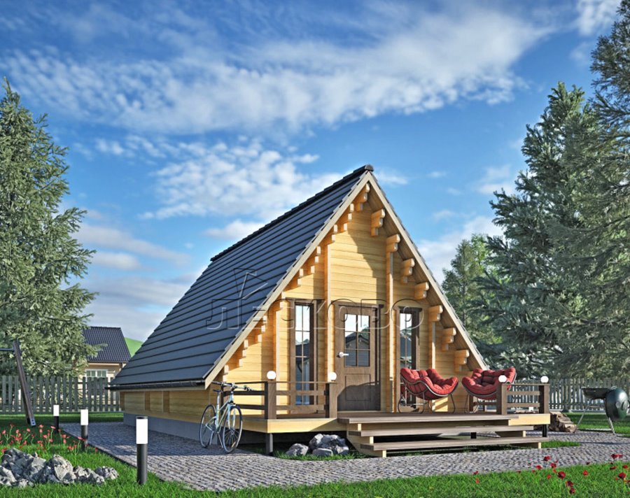 Каркасный дом 5,5х10