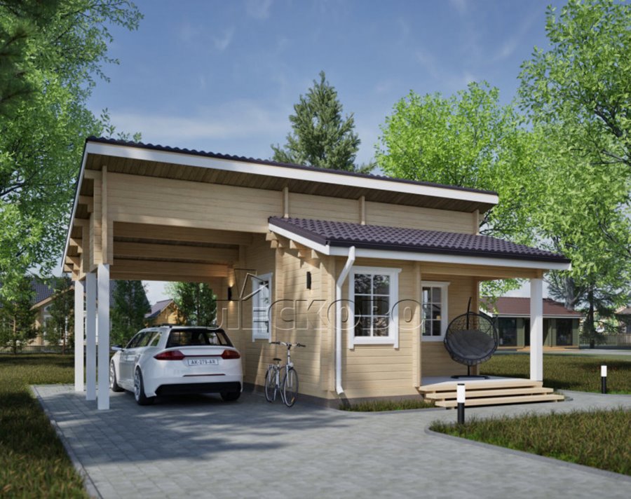 Каркасный дом 5,8х8,2